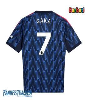 Arsenal Bukayo Saka #7 Tricou Fotbal Replică 2025-26 Barbati Deplasare